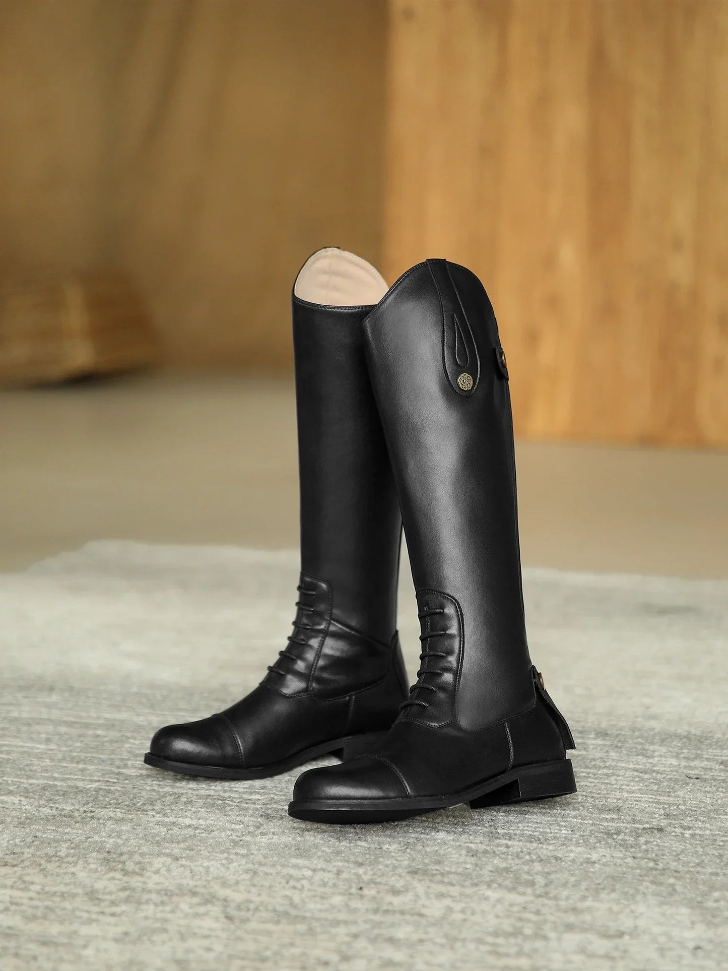 Equestrian  Non-Slip - Plush Inside Horse Riding  Leather  Boots  ghoddosh.com
