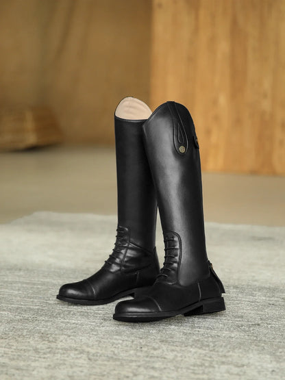 Equestrian  Non-Slip - Plush Inside Horse Riding  Leather  Boots  ghoddosh.com