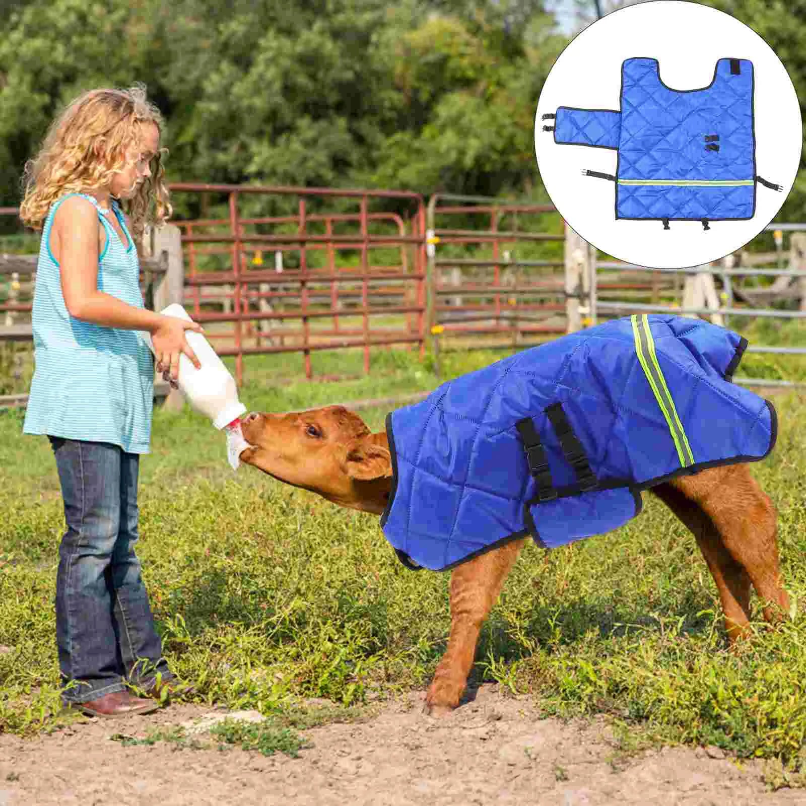 Calf Vest  Thick  Waterproof Ranch Coat -Horse Riding Farm Equipment Winter Calf Cover - ghoddosh.com