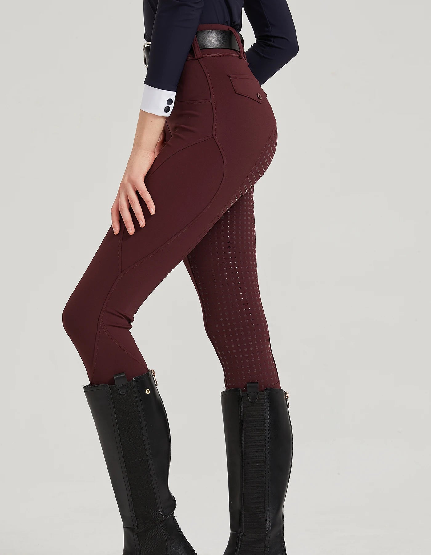 Professional horse riding silicone  pants  / anti-slip , quick-dry & tight-fitting