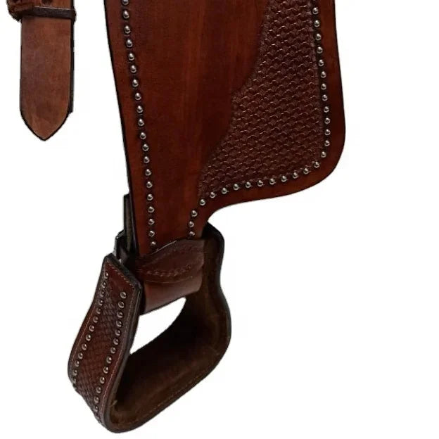 Genuine leather  saddle - Brown Color (with Matching Accessories)