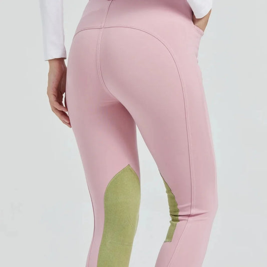 New Equestrian Horse Riding Breeches  For Women - Pink - Ghoddosh