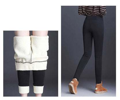 Women Leggings, Seamless High Waist Thick Padded Thermal Tight Riding Pants - ghoddosh.com