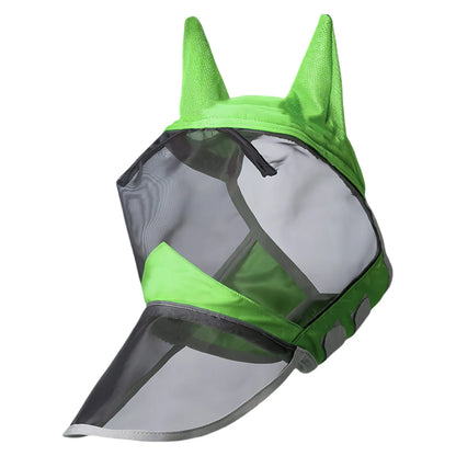 Anti-Mosquito Horse Full Face Protection /  Anti-Worms Mesh Mask with Nasal Cover @ ghoddosh.com