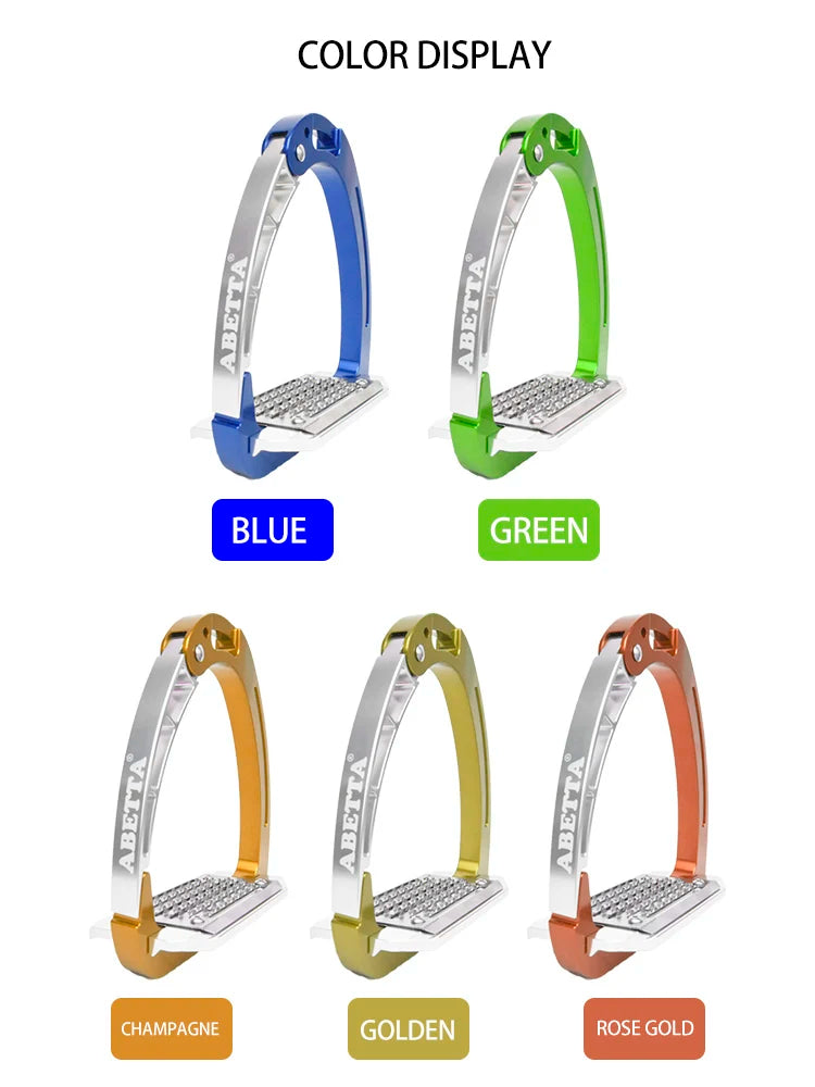 British Style Safety Open Design Equestrian Stirrups / Anti-Lock Horse Riding Saddle Stirrups . Ghoddosh