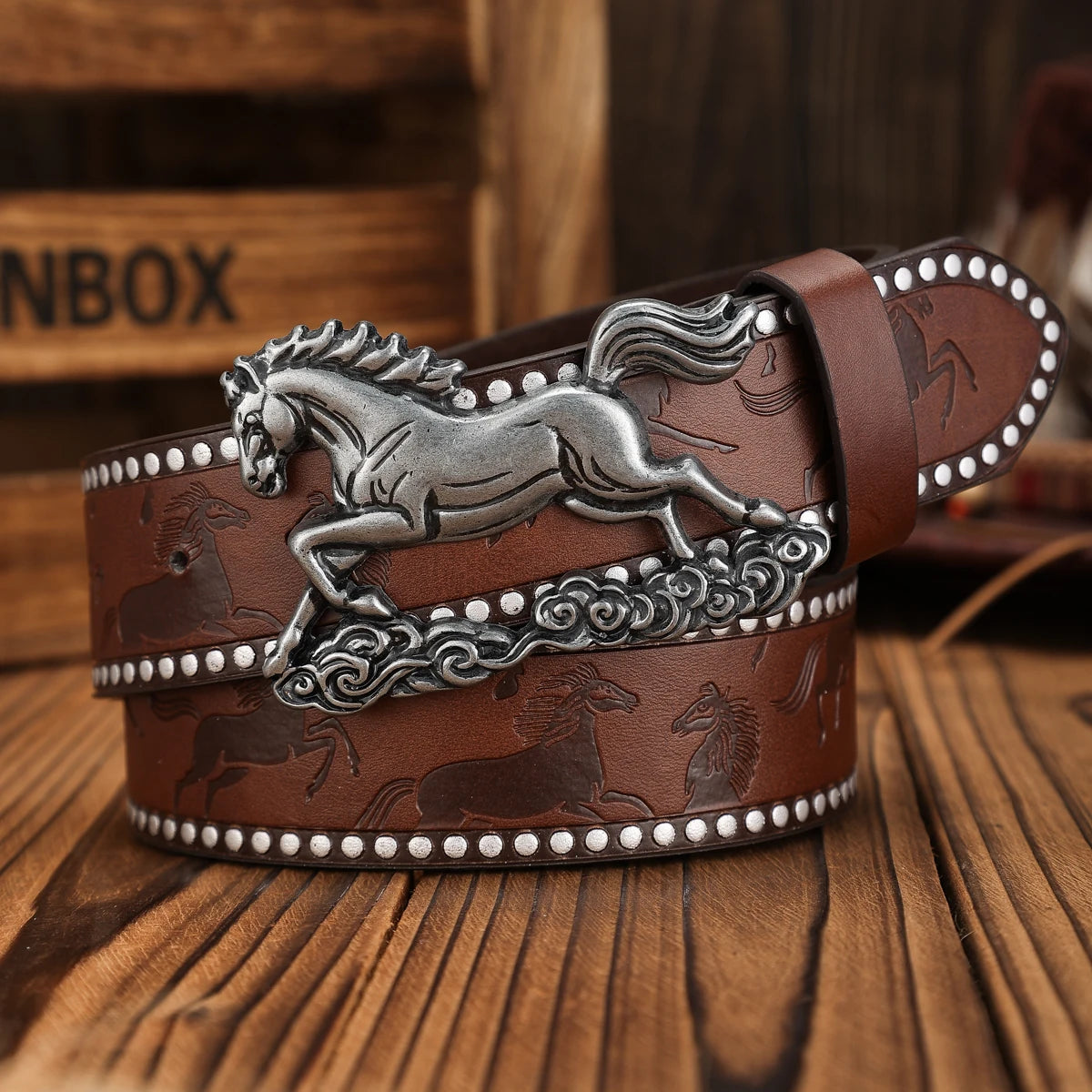 Unisex Vintage Casual PU Belt @ ghoddosh.com