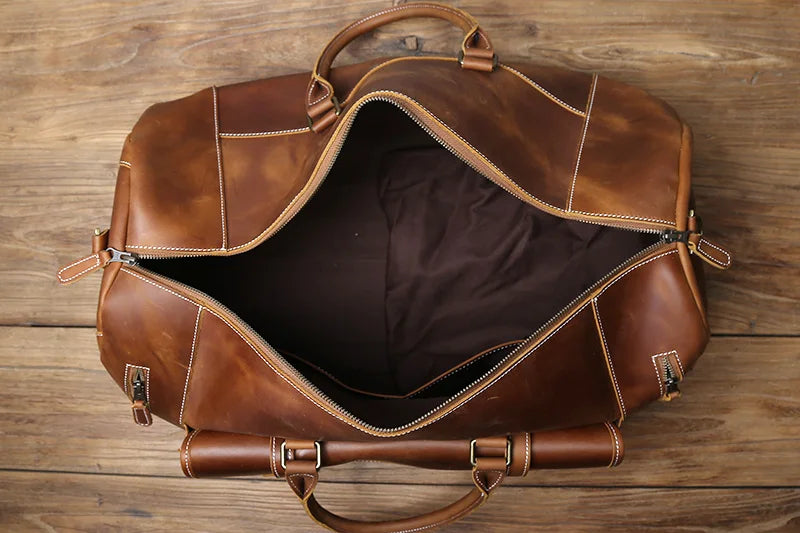 Vintage Genuine Leather Men's Equipment  Bag - Ghoddosh