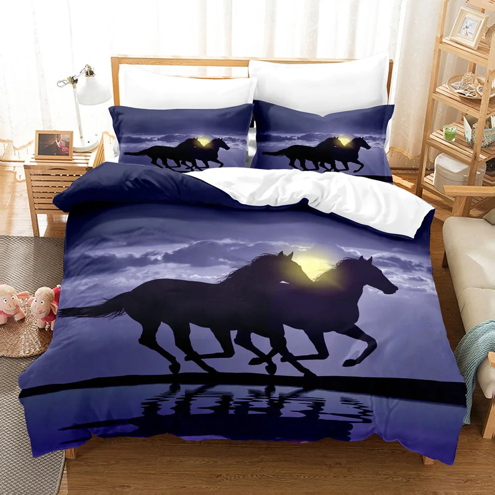 European Style Luxury 3D King Double Bedding Set  Linen Comfortable Duvet Set @ ghoddosh.com