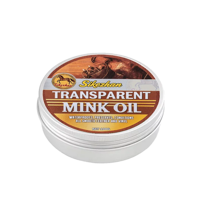 Mink Oil Saddle Conditioner – Transparent Leather Care Cream for Saddles, Tack, Boots and Equestrian Gear - Ghoddosh