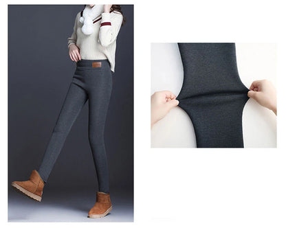 Women Leggings, Seamless High Waist Thick Padded Thermal Tight Riding Pants - ghoddosh.com