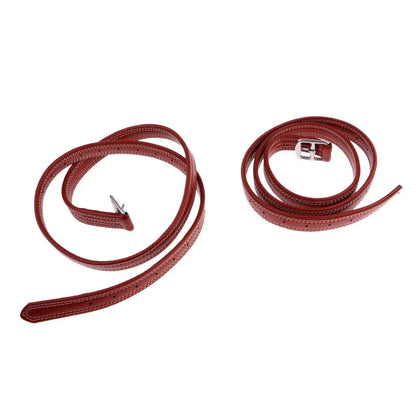 2pcs 51" x 1" Leather Stirrup Straps – Equestrian Stirrup Leathers with Stainless Steel Buckles