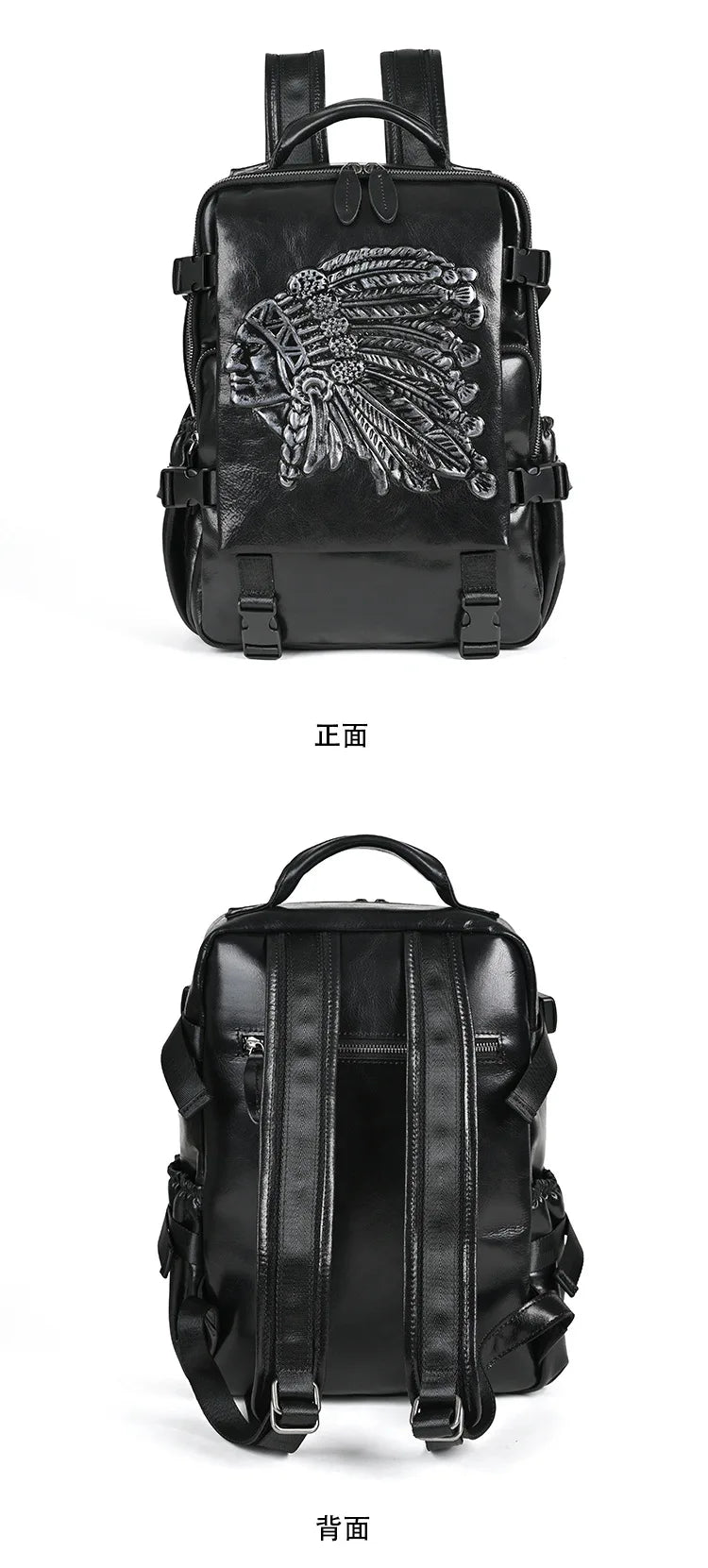 2025 New Handmade Backpack Genuine Leather Cowhide Backpack . Ghoddosh 