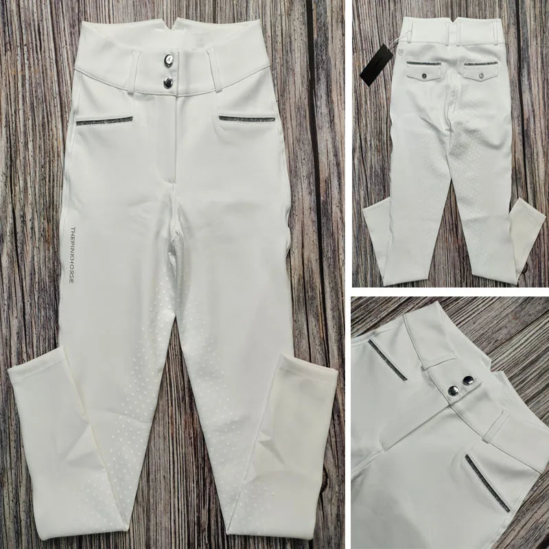 Western Full Seat  Horse Riding Tights with Pocket  - Ghoddosh