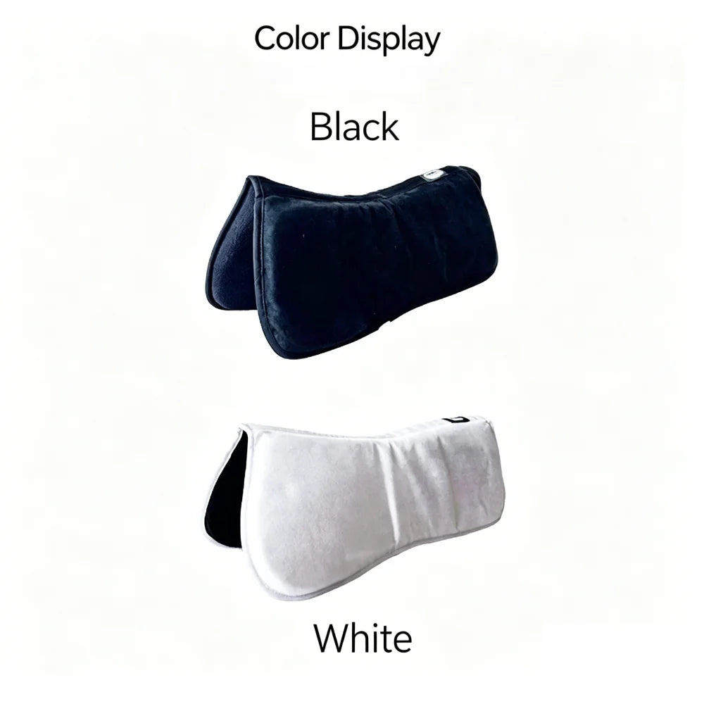 Memory Foam Half Pad for Horses – Shock-Absorbing Suede Saddle Cushion for Pressure Relief @ ghoddosh.com