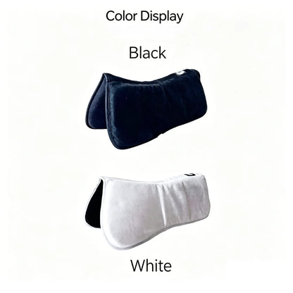 Memory Foam Half Pad for Horses – Shock-Absorbing Suede Saddle Cushion for Pressure Relief @ ghoddosh.com