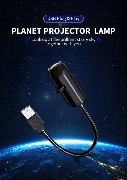 USB-Powered LED Night Light with 10 Christmas Patterns / 360°Rotation @ ghoddosh.com