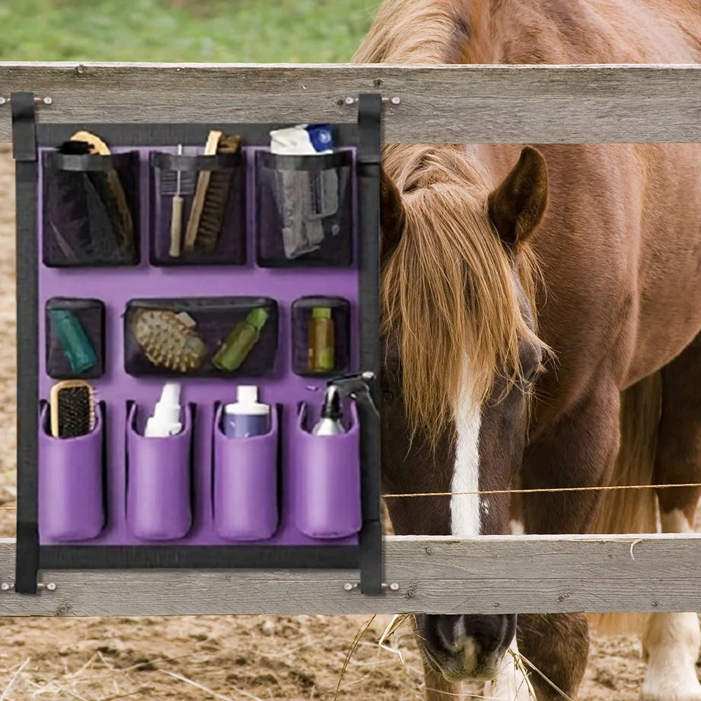 Horse Tack Storage Multi-Pocket  Bag /   Horse Trailer Grooming items Organization Bag @ ghoddosh.com