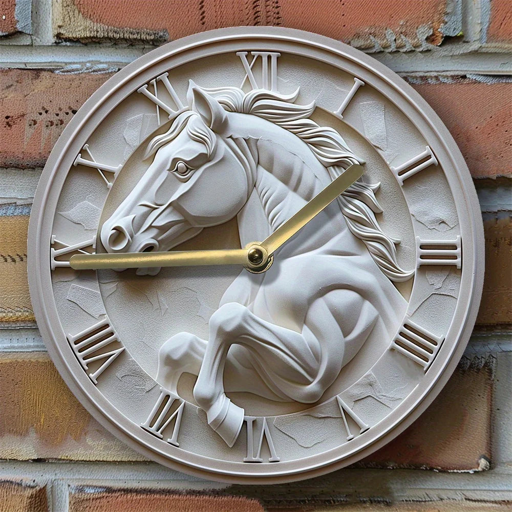 2D Horse shape Wall Clock 