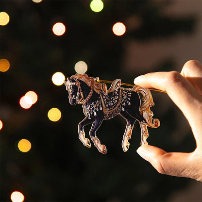 2D Acrylic Horse  Hanging Christmas Tree Ornaments - Ghoddosh.com