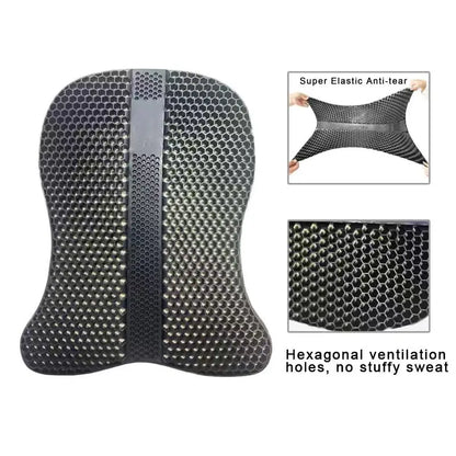 Anti-Slip Honeycomb Silicone Saddle Pad  Breathable Shock-Absorbing Horse Cushion @ ghoddosh.com