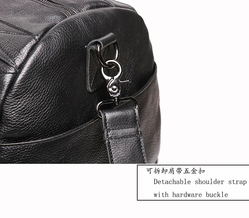 Men's Genuine Leather Handheld Bag, - Ghoddosh