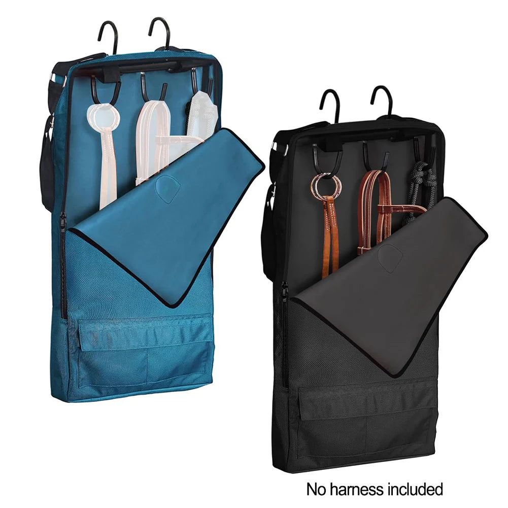Portable Waterproof Horse Harness Storage Bag With 3 Hooks Rack / Stay Organized Horse Tote Holster Bag  ghoddosh.com