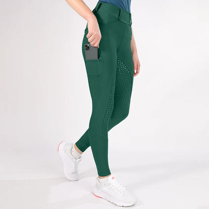 Horse Riding Pants  Women Equestrian  Full Seat Silicone Breeches - Ghoddosh