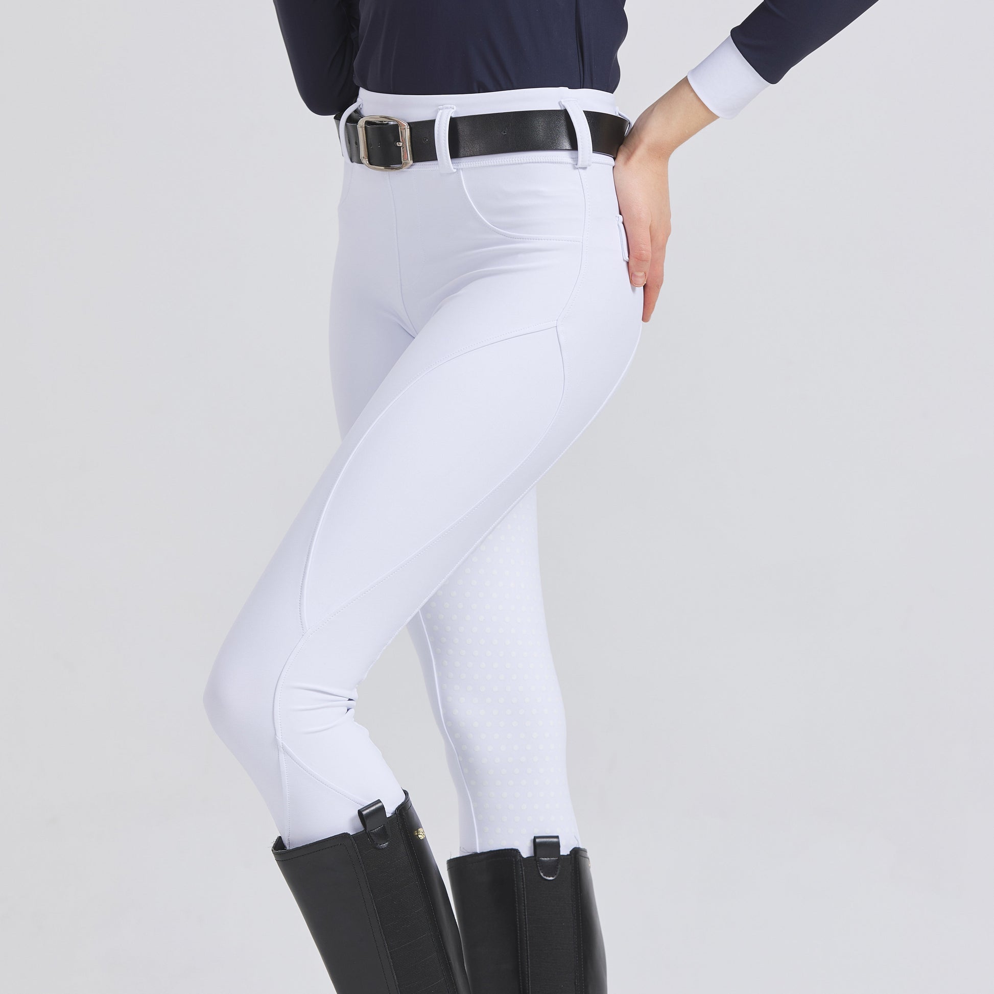 Women's Professional Equestrian Riding Pants – Silicone Grip, Quick-Dry, Tight-Fit Breeches - Ghoddosh