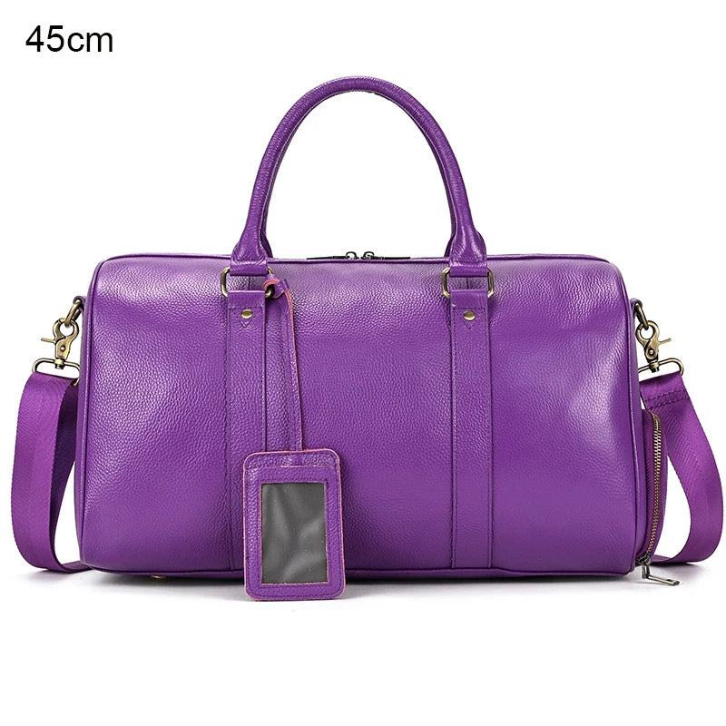 Luxury Genuine cow Leather Equipment Travel Bag - Ghoddosh 