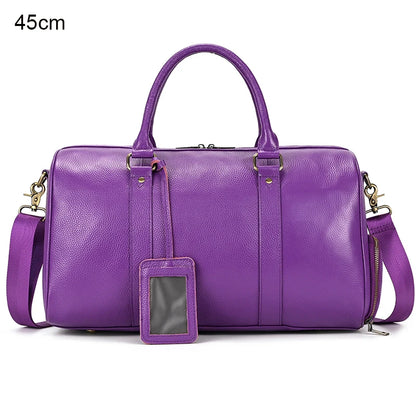 Luxury Genuine cow Leather Equipment Travel Bag - Ghoddosh 