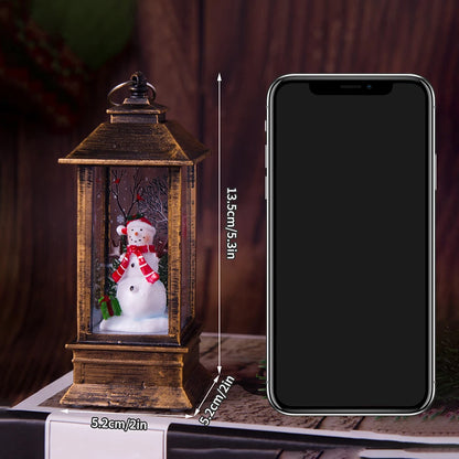 1PC  Christmas Square Wind Light - Night Light Christmas  Desktop Decorative Light Box @ghoddosh.com