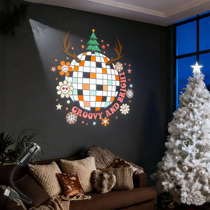 USB-Powered LED Night Light with 10 Christmas Patterns / 360°Rotation @ ghoddosh.com