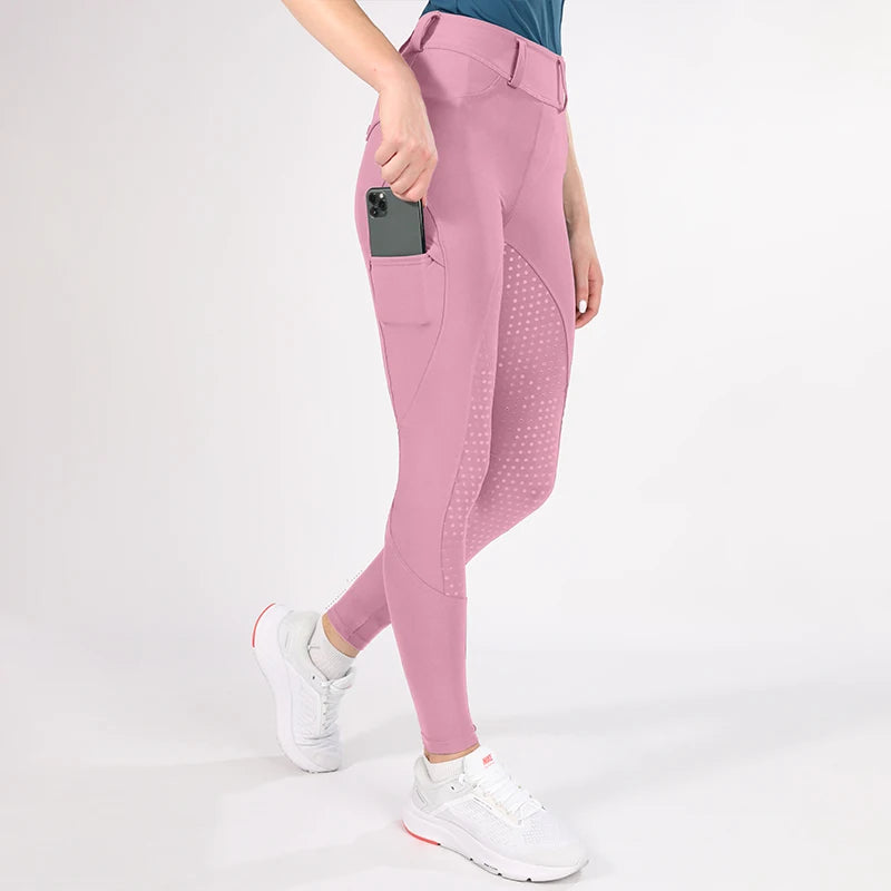 Horse Riding Pants  Women Equestrian  Full Seat Silicone Breeches - Ghoddosh