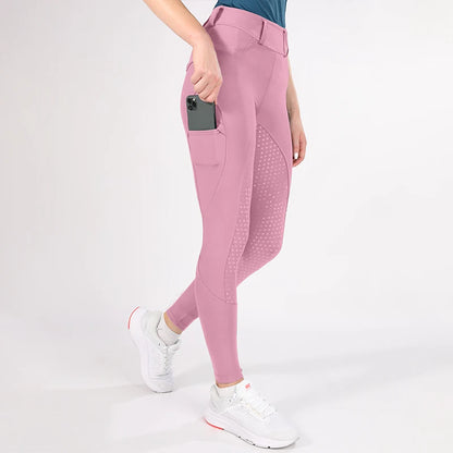 Horse Riding Pants  Women Equestrian  Full Seat Silicone Breeches - Ghoddosh