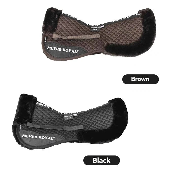  Equestrian Edged Half Pad Saddle / Horse Riding Saddle Pad @ ghoddosh.com