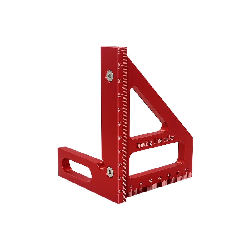 High Precision Woodworking Square: Aluminum Miter Triangle Ruler @ ghoddosh.com