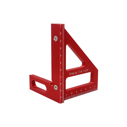 High Precision Woodworking Square: Aluminum Miter Triangle Ruler @ ghoddosh.com