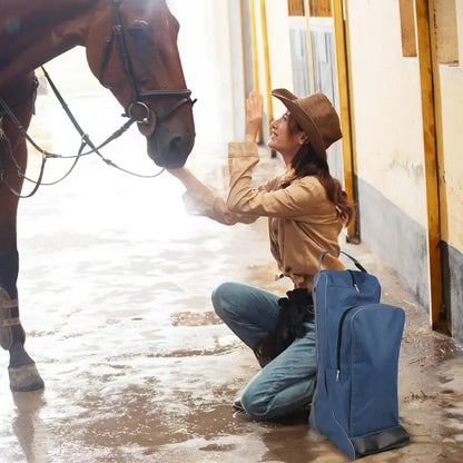 All‑In‑One Waterproof Equestrian Boot & Helmet Gear Bag – Multifunctional, Weatherproof, Large Capacity