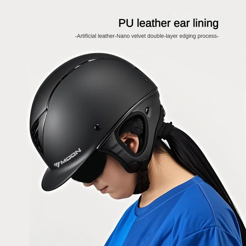 Unisex Equestrian Helmet – Adjustable Breathable Horse Riding Safety Cap & Protective Gear