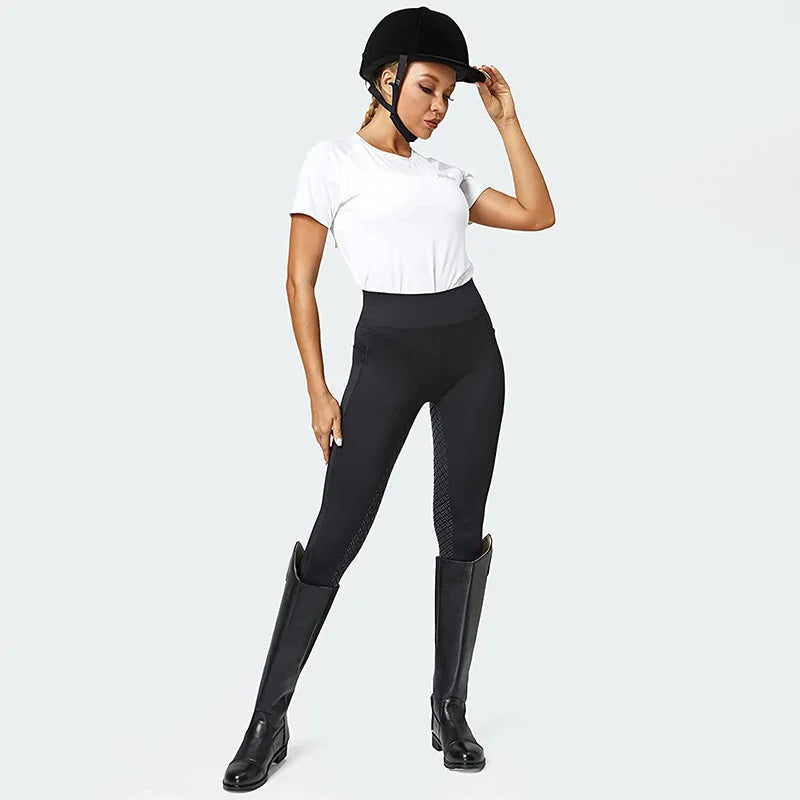 New 2025 Women Equestrian Pants - Full Seat Silicone High Elasticity Riding Pants - ghoddosh
