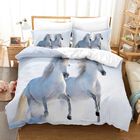 European Style Luxury 3D King Double Bedding Set  Linen Comfortable Duvet Set @ ghoddosh.com