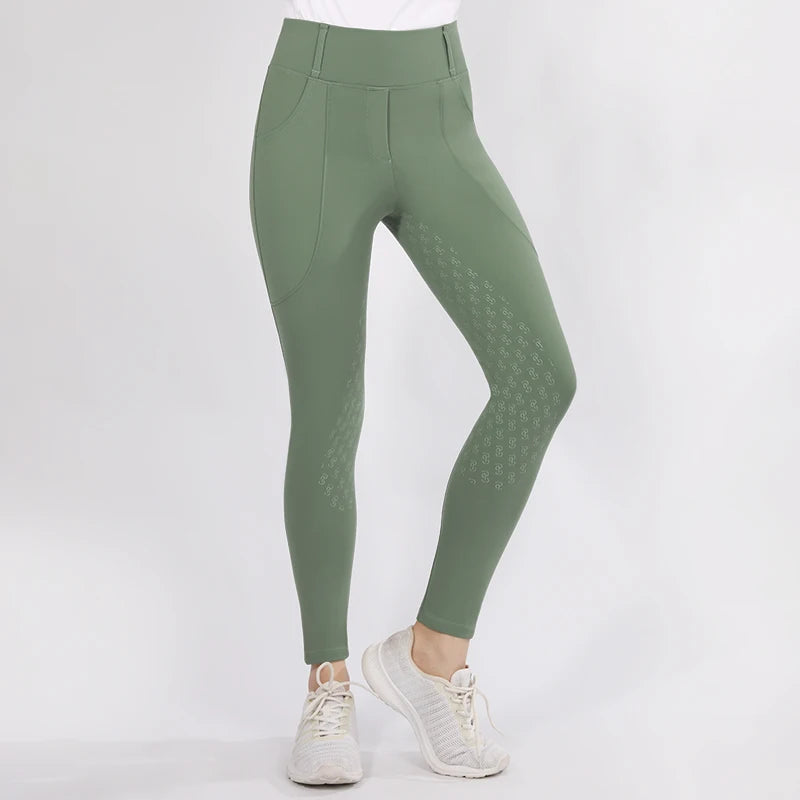 Western Full Seat  Horse Riding Tights with Pocket  - Ghoddosh