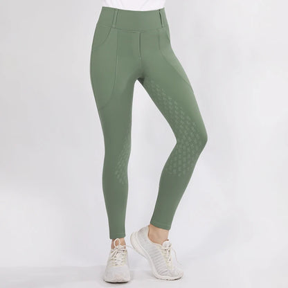 Western Full Seat  Horse Riding Tights with Pocket  - Ghoddosh