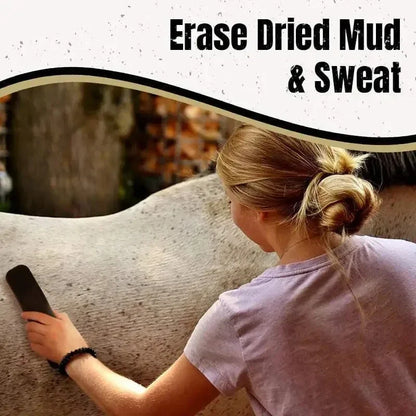 Horse Grooming Brush , Massage , Cleaning and Flea Tick Removal Rubber Brush