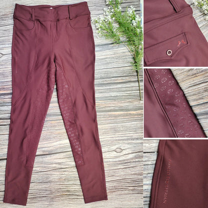 Full Seat Grip Equestrian Breeches with Rider Pocket  /  Women Horse Riding Tights  ghoddosh.com