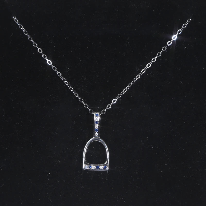 Solid 925 Sterling Silver Horseshoe Necklace @ ghoddosh.com