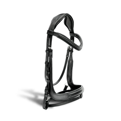 Leather Horse Riding bridle with anti-slip reins  