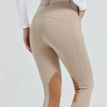 New Equestrian Horse Riding Breeches  For Women - Beige - Ghoddosh