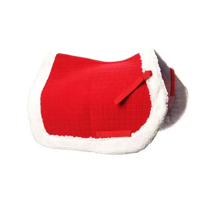 1/4/7 Pcs Horse Christmas Red Costumes  - Santa Hat , Horse Saddle , Pad Leg Wraps Decoration Accessories Xmas Winter Holiday Supplies - ghoddosh.com