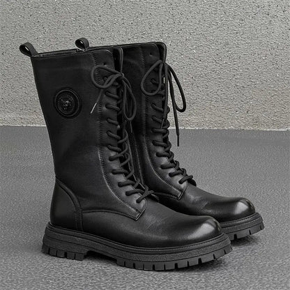 Trendy Thi   Long  Boots - Knee High Leather Boots For Him  @ ghoddsh.com